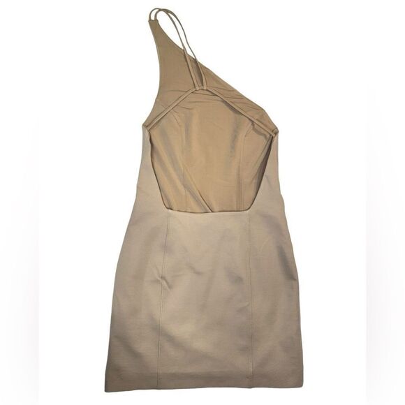 NEW Gauge81 Colorado One Shoulder Mini Dress Natural Size XS - Picture 8 of 12